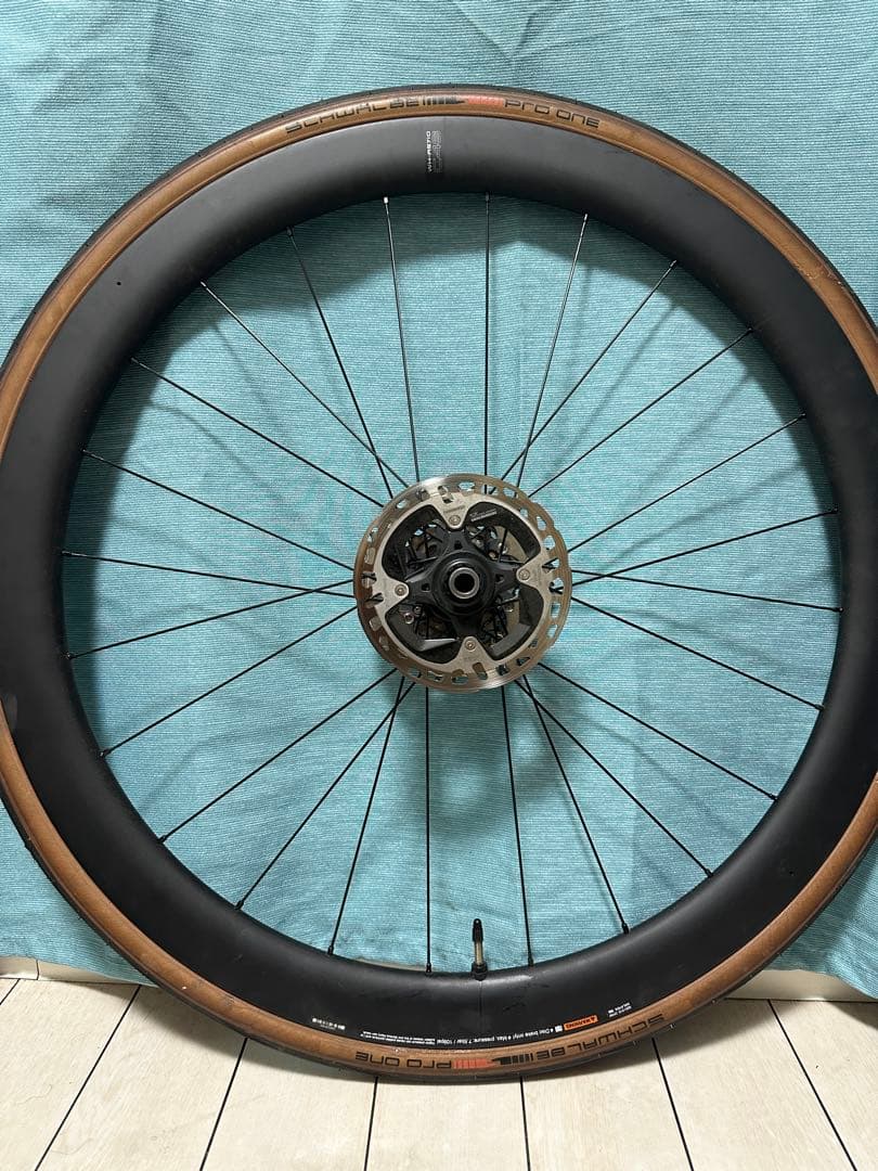 【走行200km未満】SHIMANO105カーボンホイール C46 F/Rセット