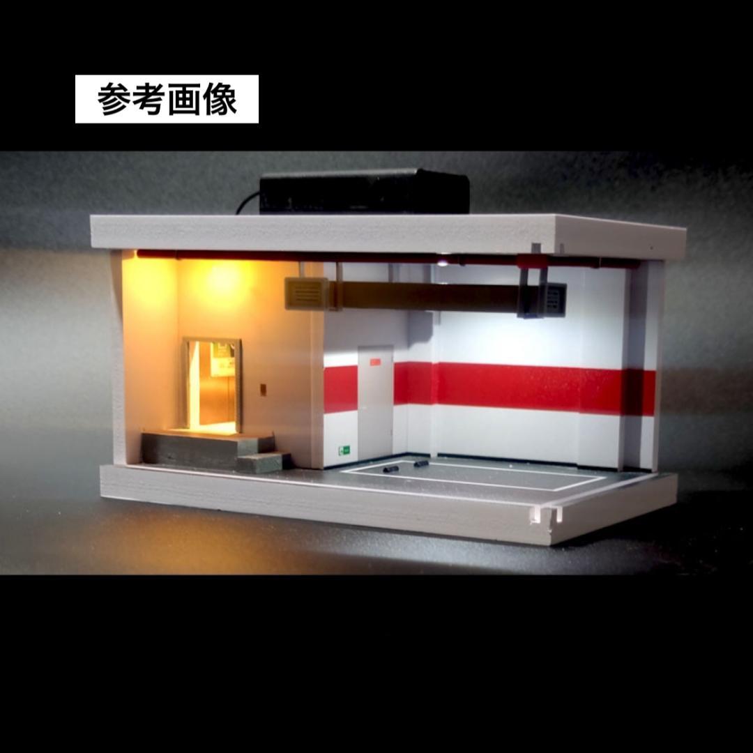 1/64 ガレージ　地下駐車場　赤　ホットウィール　minigt 70