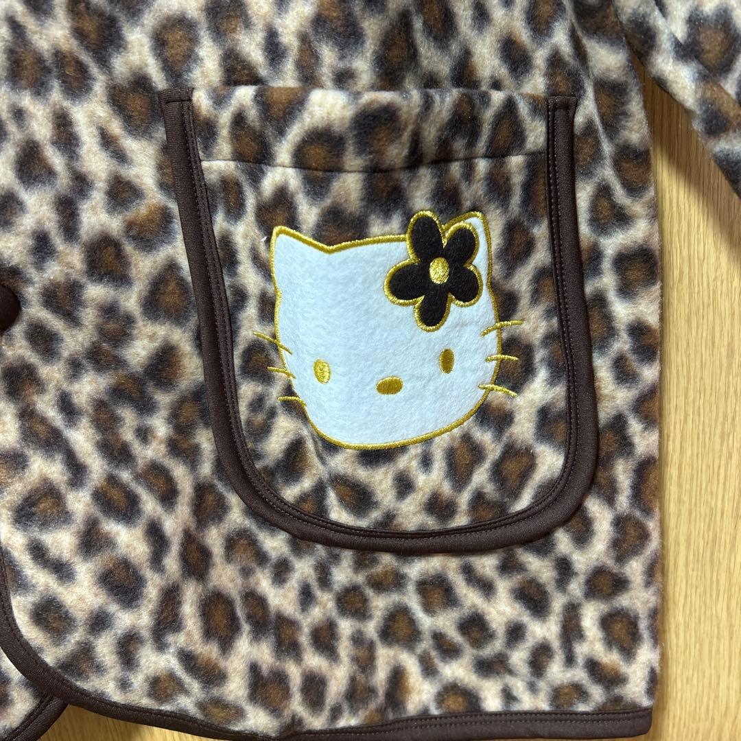 レア　希少　レトロ　サンリオ　ハローキティ‪‪ ヒョウ柄　ルームウェア　ガウン