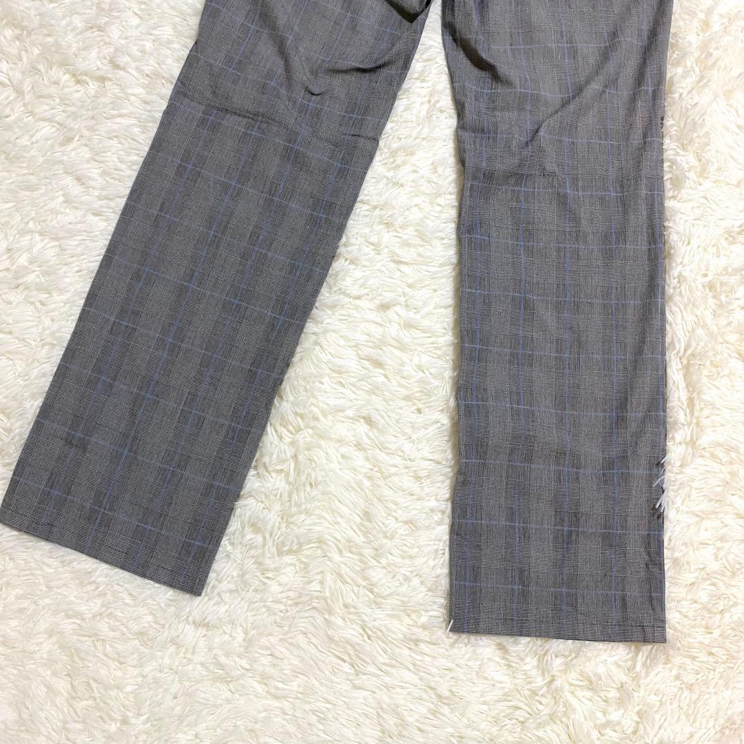 マスターバニー　パンツ　グレンチェック　刺繍ロゴ　ゴルフ　グレー　M