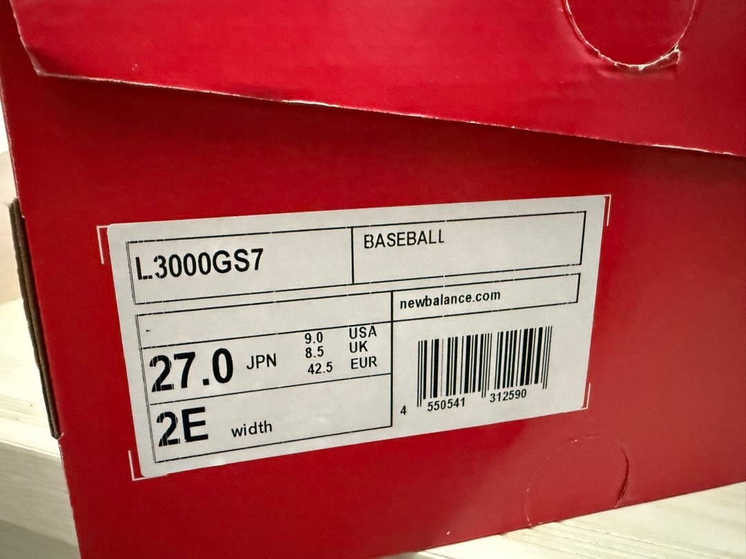 New Balance 野球　スパイク　27cm 2時間使用