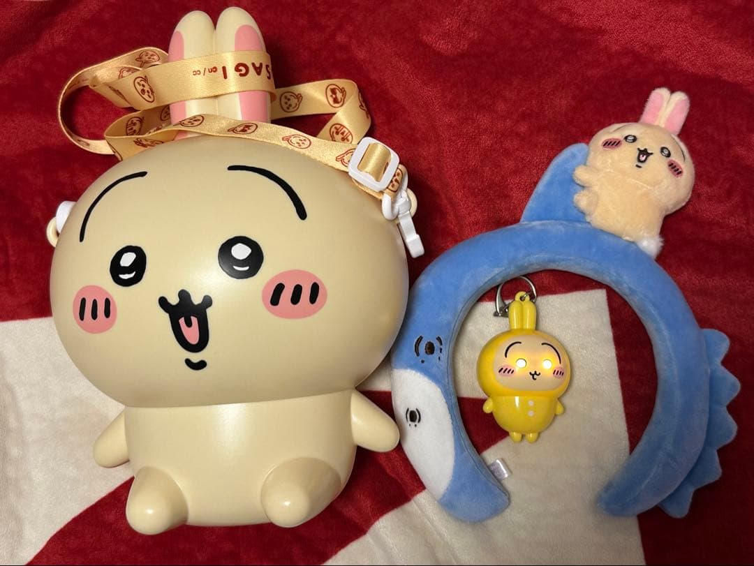 ちいかわパーク うさぎセット ポップコーンケース カチューシャ キーホルダー