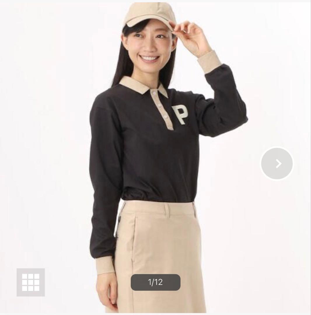 PUMA GOLF プーマゴルフ レディース Pロゴ セットアップ ベージュ