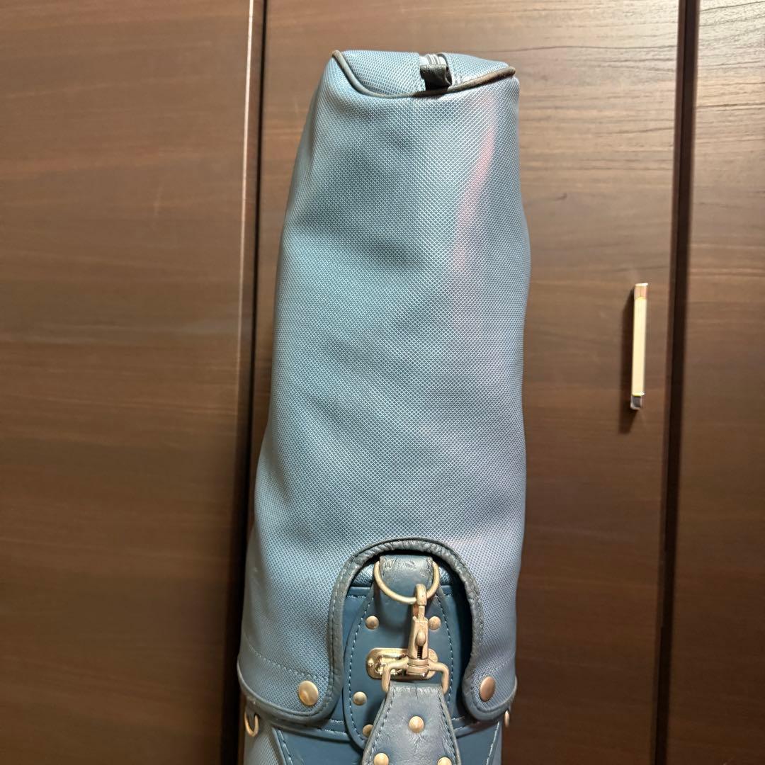 BALENCIAGA ゴルフバッグ キャディバッグ PUレザー ブルー