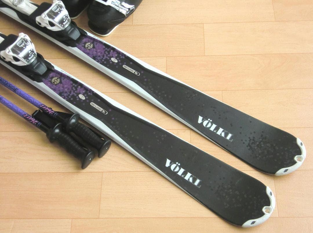 ■■送料無料■VOLKL■女性用スキーセット■板155靴25.5■メンテ付■■