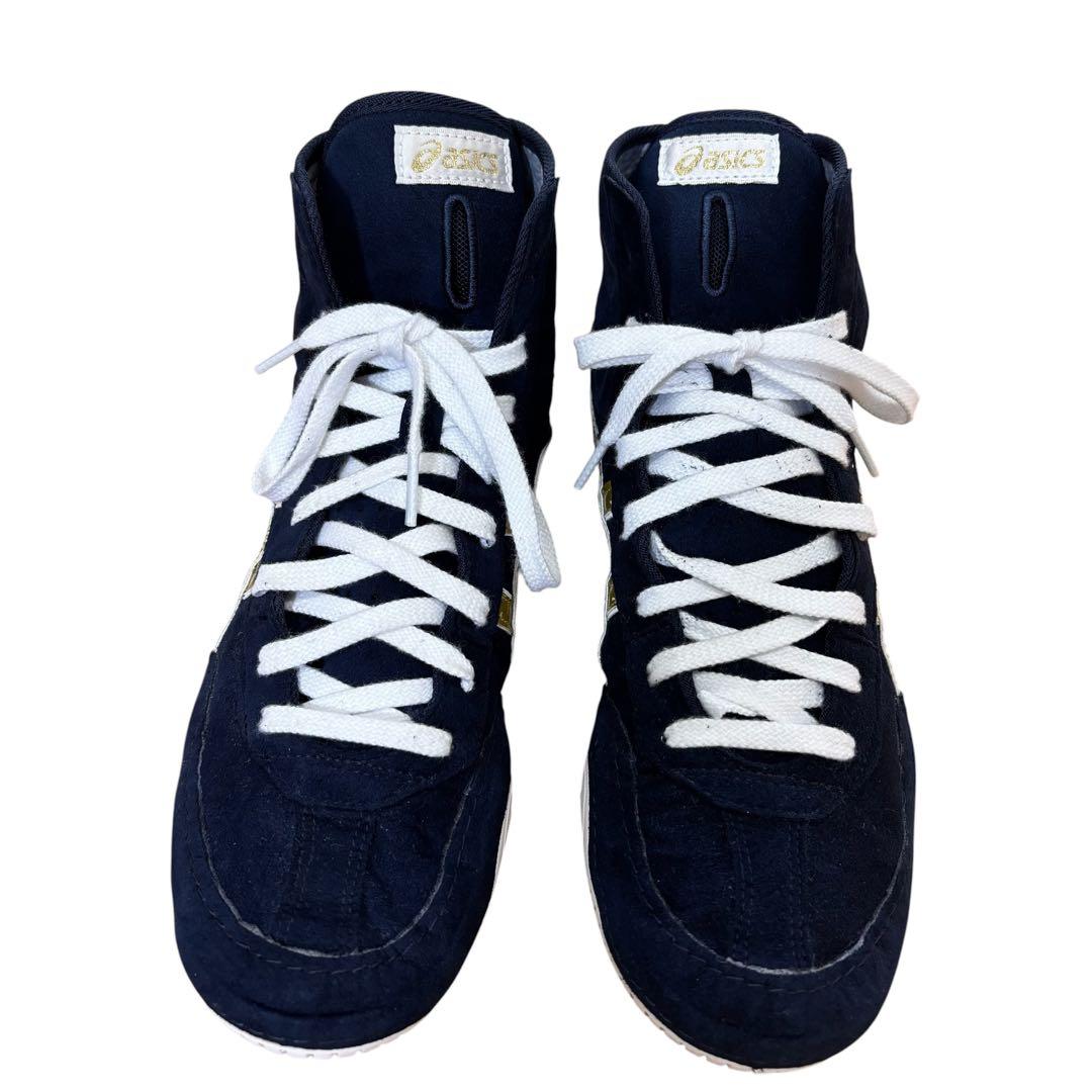 【即日発送 美品】asics レスリングシューズ 1083A001 25.5cm