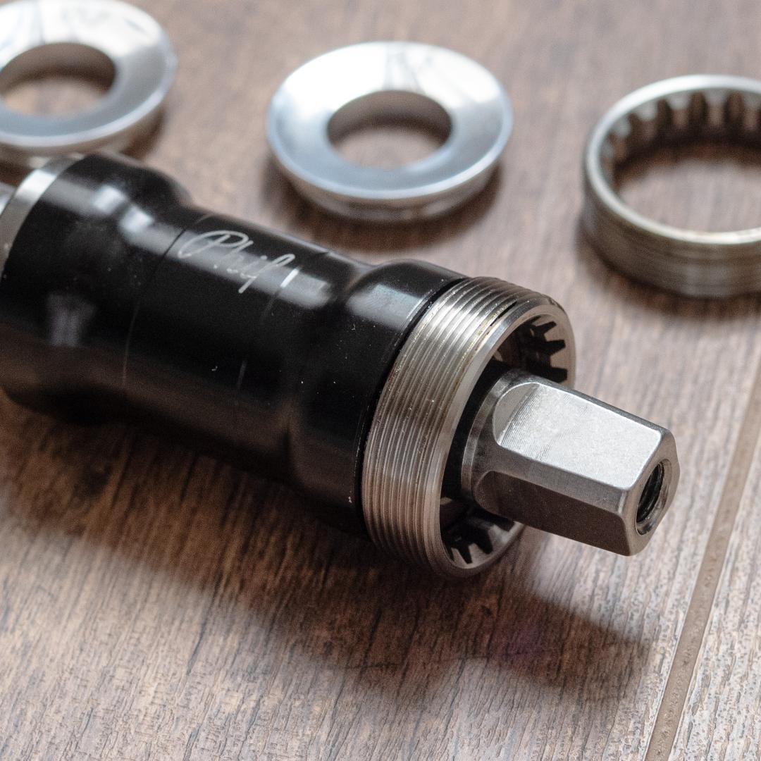 美品 phil wood フィルウッド BB ISO テーパー 110.5mm
