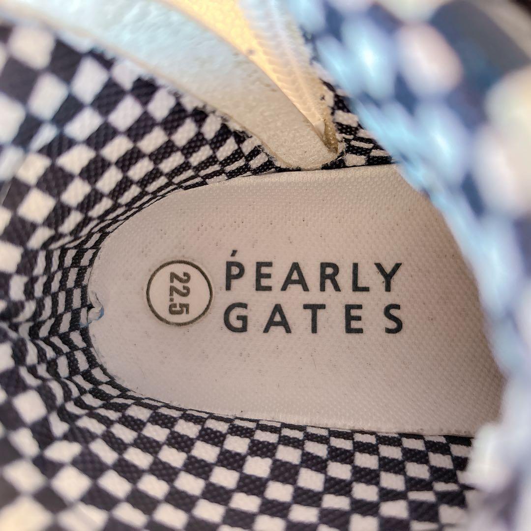 PEARLY GATES チェック柄 ハイカットスニーカー
