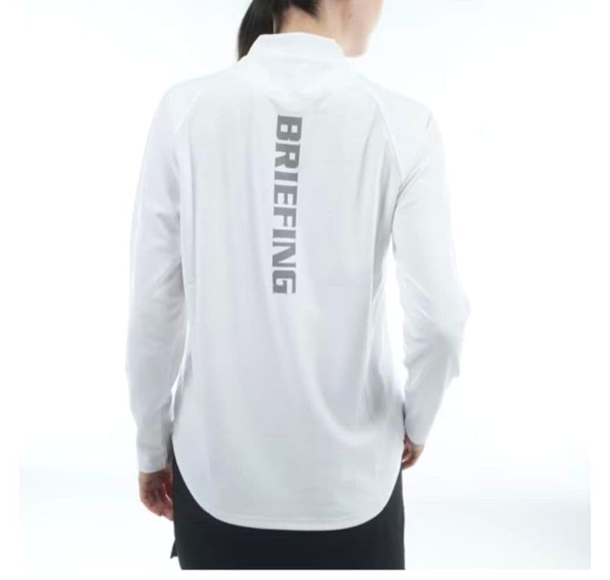 ✨美品✨BRIEFING 白 長袖 シャツ ブリーフィング ゴルフ ハイネック