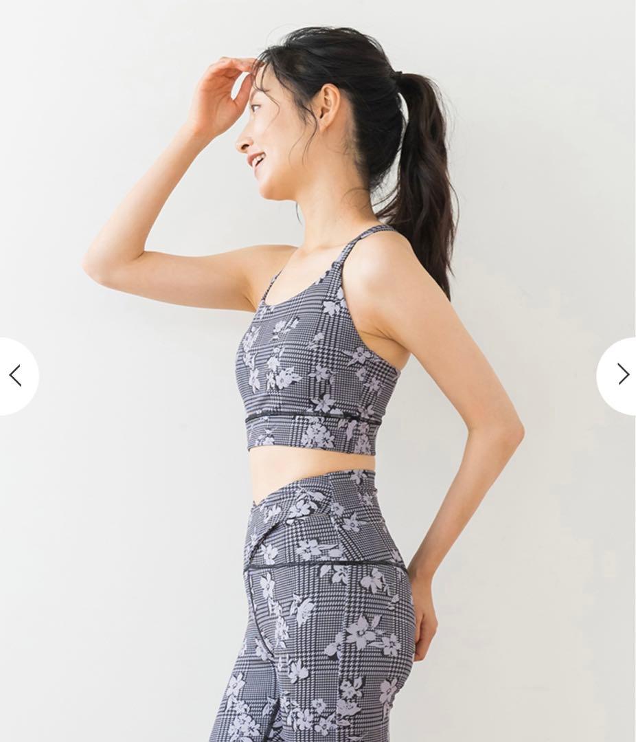 新品　♡ 【SUKALA】チェックセパレートツイストタンクトップ　ブラック　S