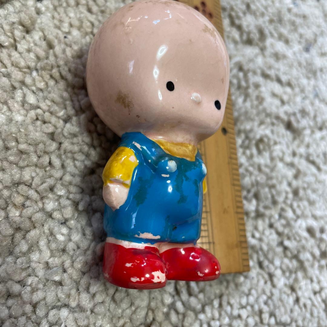 昭和レトルト　陶器　置物　少年