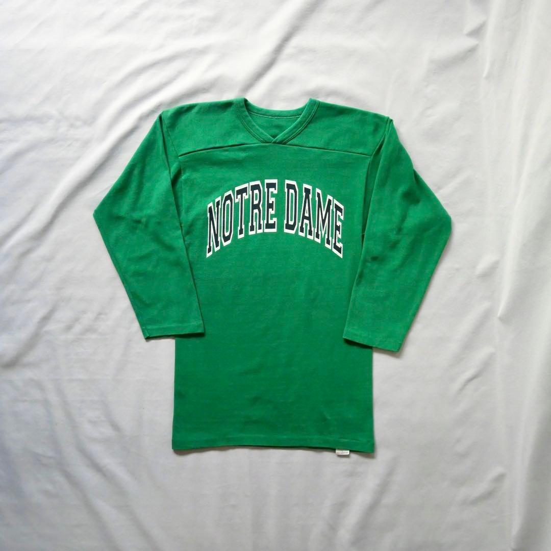 70s vintage USA製　RUSSELL 金タグ　フットボールTシャツ