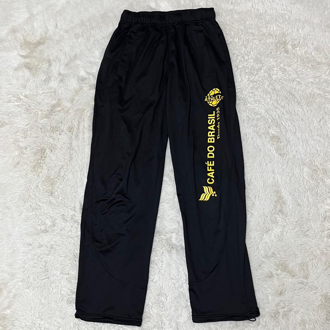 美品　アスレタ　ジャージ　セットアップ　長袖　長ズボン　黒　ブラック　ロゴ　S