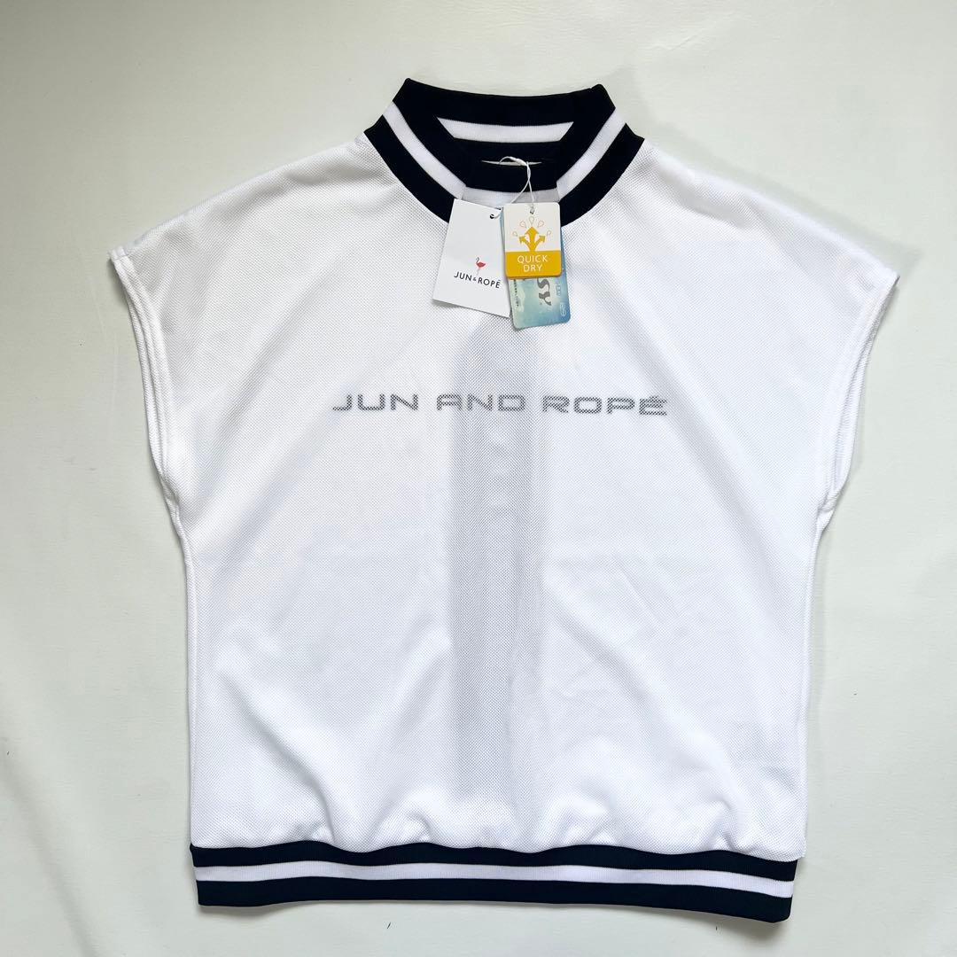 【新品】JUN&ROPE ジュンアンドロペ　セットアップ　メッシュ　ゴルフ　白黒
