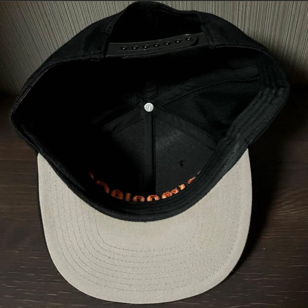 エギマニアックス フラットCAP【BLACK/ORANGE】