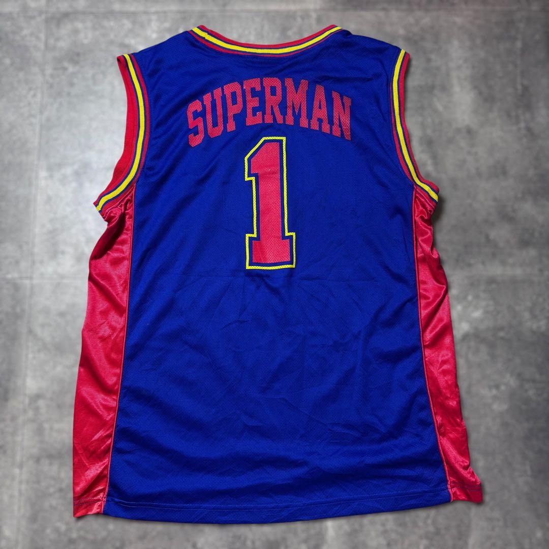 Superman バスケットボールシャツ XL タンクトップ メッシュタンク