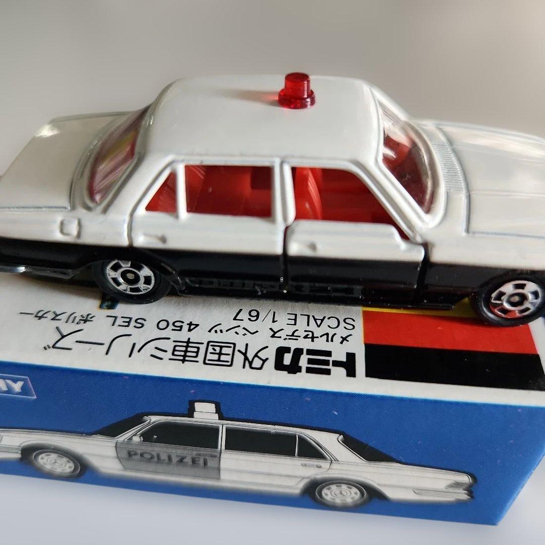 トミカ青箱　F24 メルセデスベンツ450SEL　ポリスカー