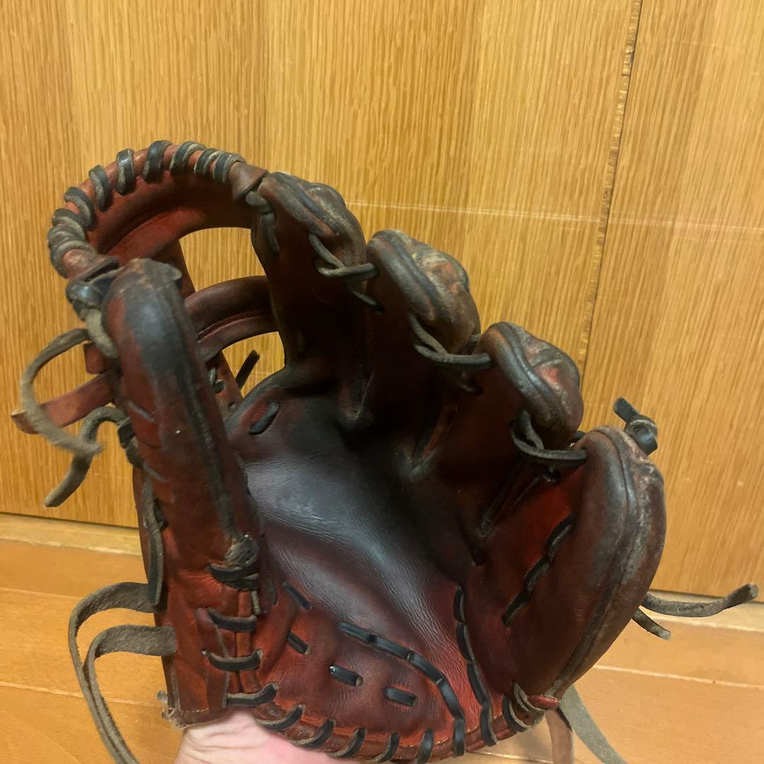 ミズノ 赤野球グローブ
