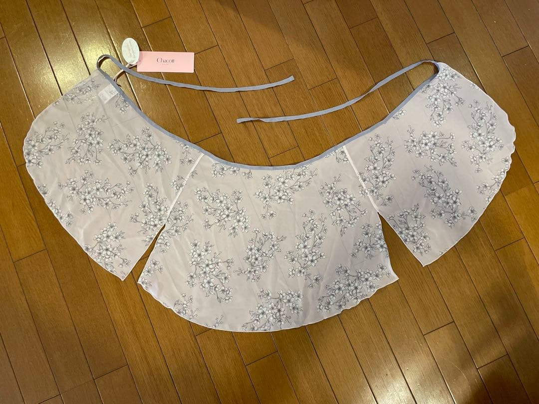 チャコット　バレエ巻スカート 薄いピンクの花柄　Mサイズ