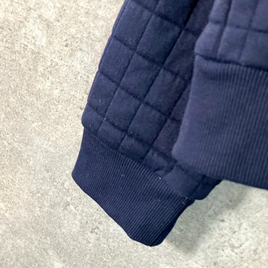 Callaway　ゴルフウェア　キルティング　ジャケット　ネイビー　ロゴ　刺繡