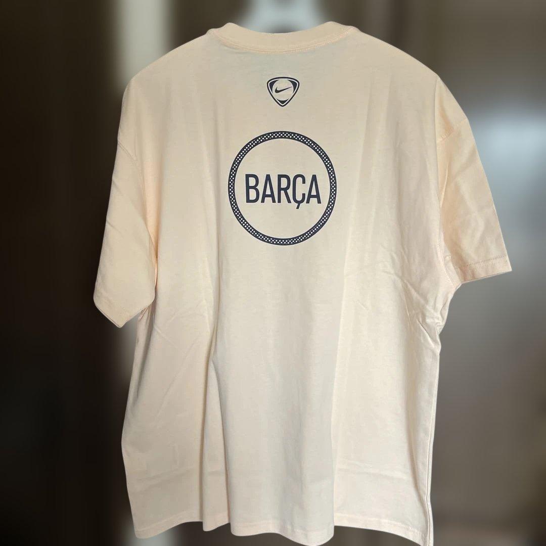 新品タグ付き　Nike FC Barcelona Tシャツ XL サーモンピンク