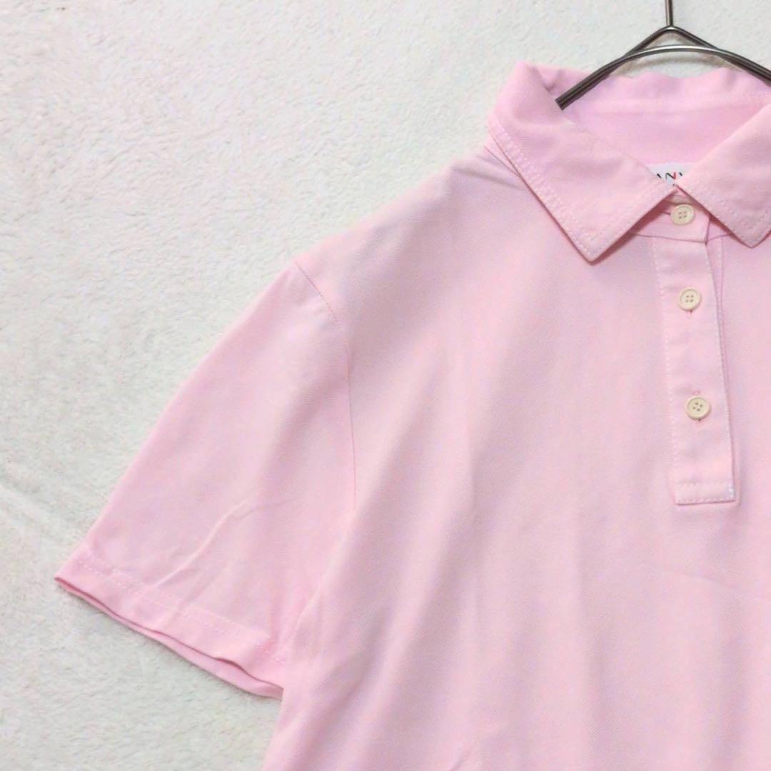【LANVIN SPORT】ビーズ装飾 半袖ポロシャツ ゴルフウェア 38