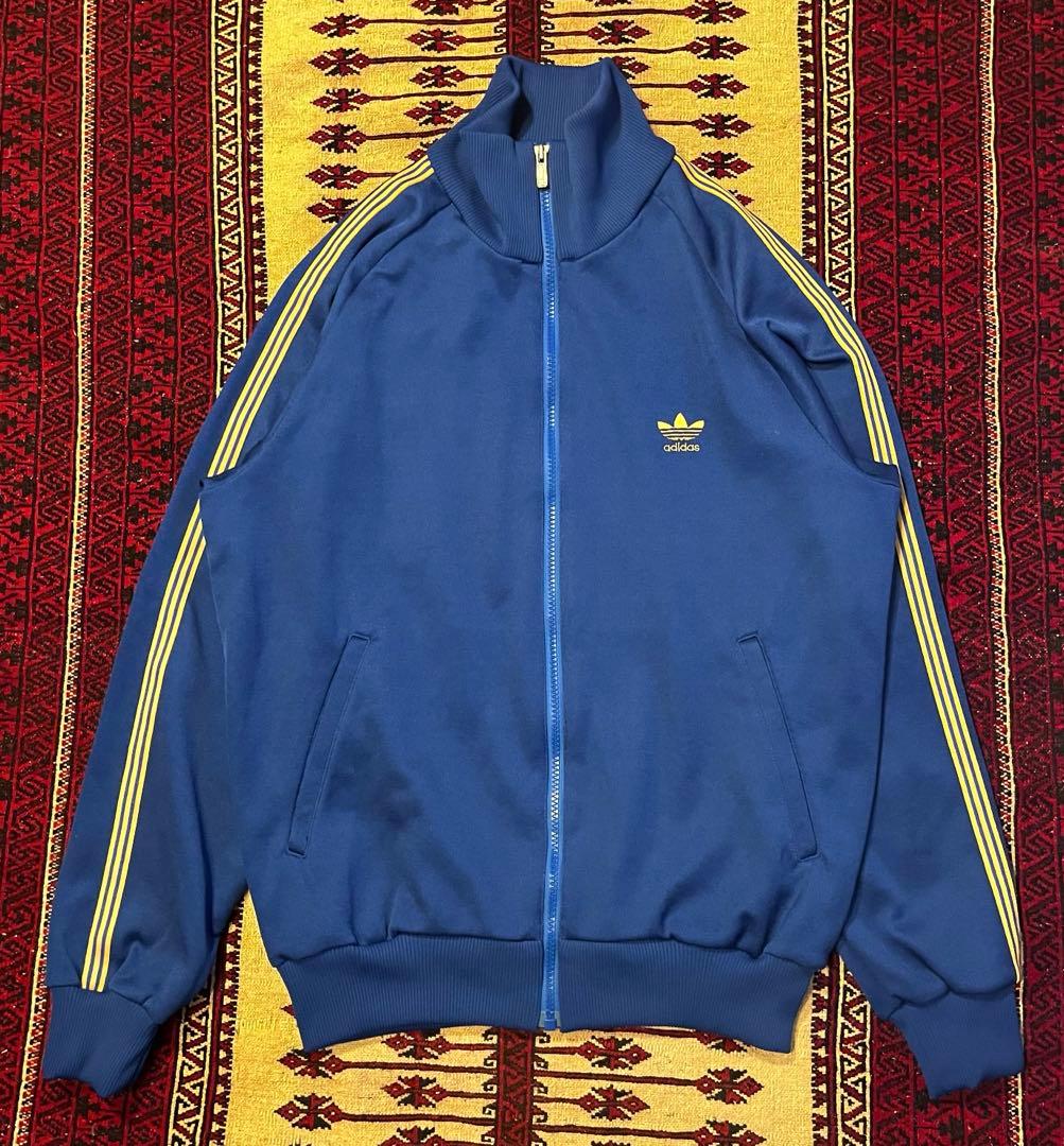 【レア/美品】adidas/西ドイツ製/トラックジャケット/デサント社/ジャージ