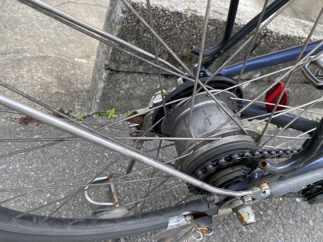 電動アシスト自転車 ネイビー 26インチ