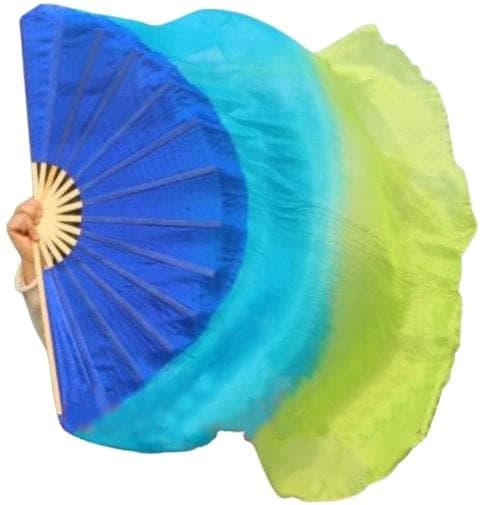 【新品】ビッグフラッターファンベール★右手のみ★青ターコイズライム
