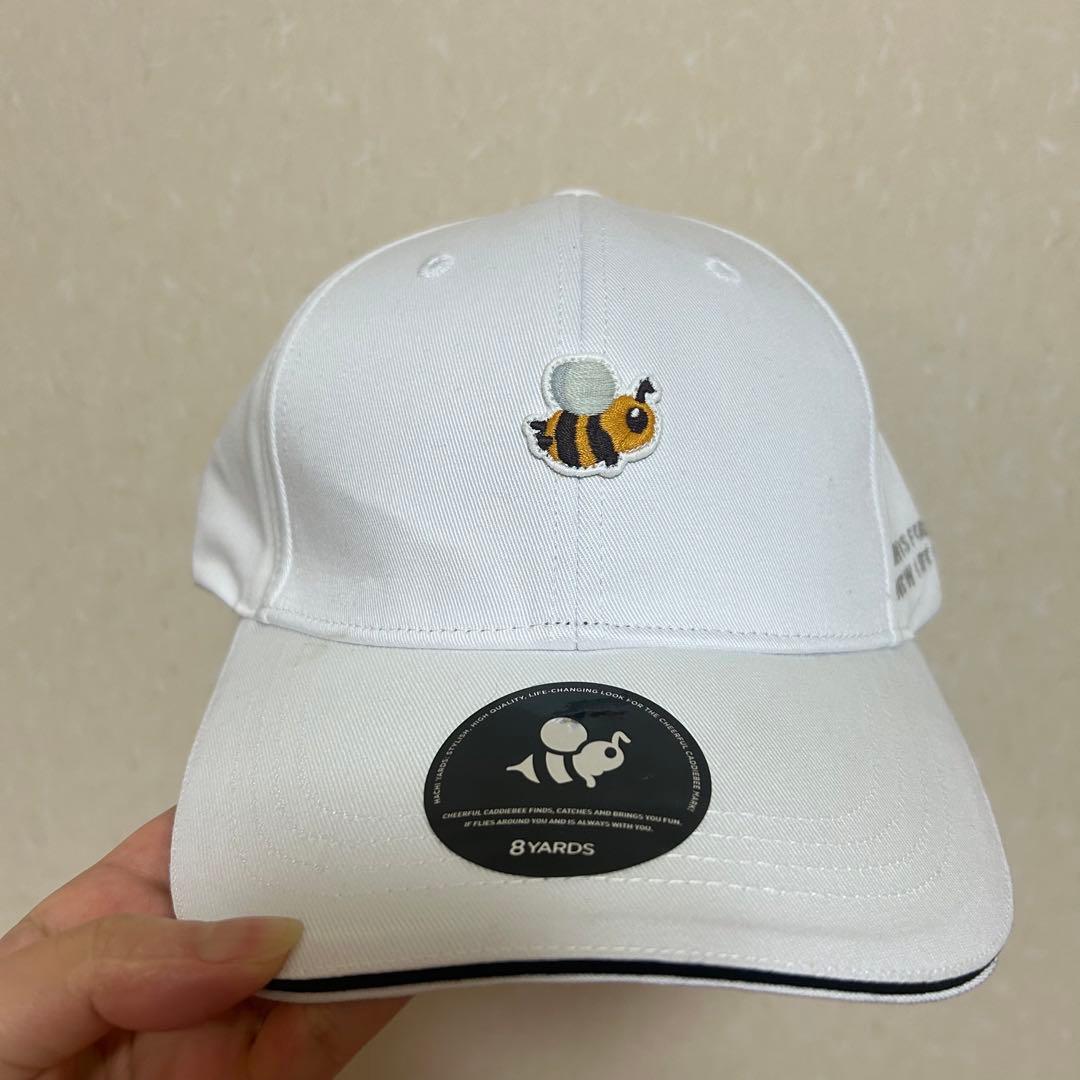 8YARDS MT3G CaddieBee キャップ ホワイト ゴルフウェア