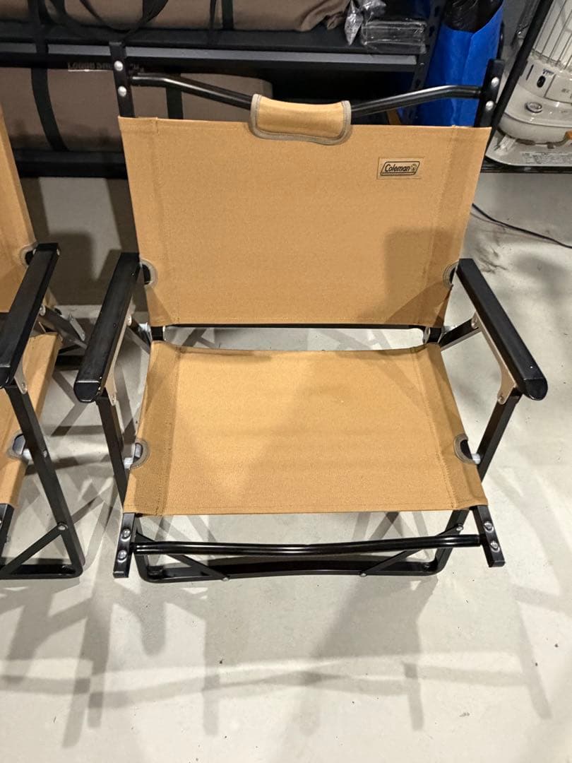 引取り限定 Coleman 折りたたみチェア 2脚セット