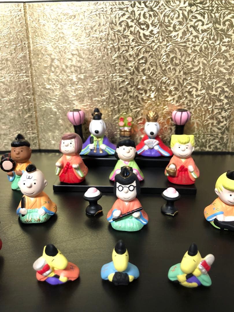SNOOPY ひな祭り 陶器製　雛人形セット　吉徳大光　ひな人形　スヌーピー