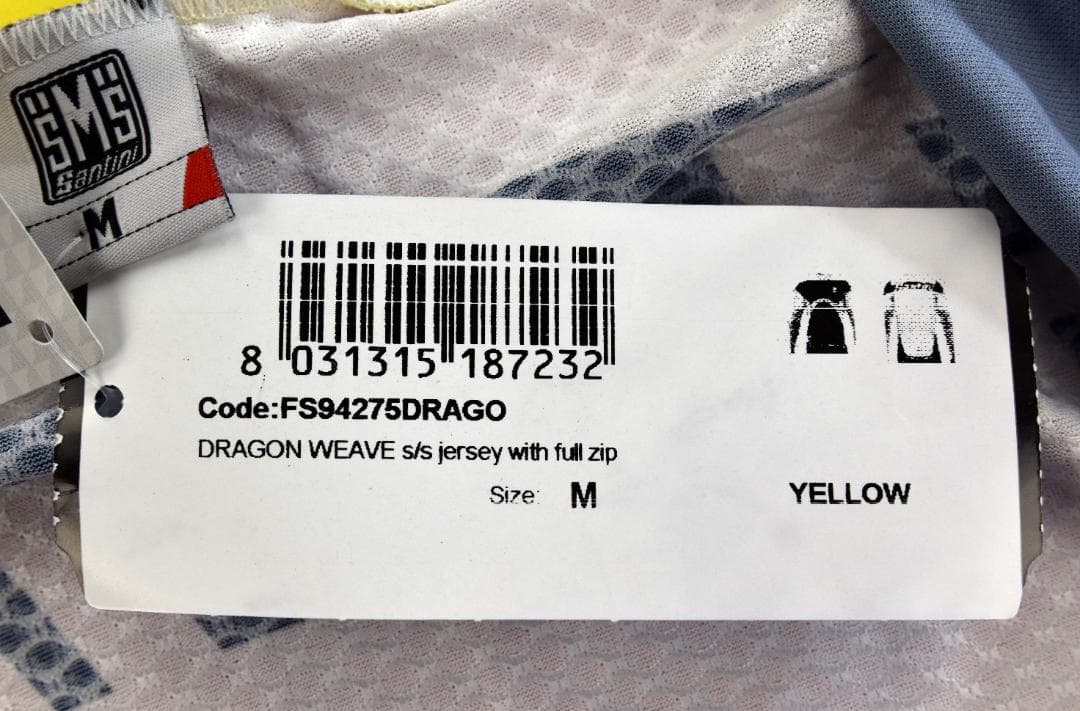 Santini Doragon ジャージ size:M ブラック/イエロー