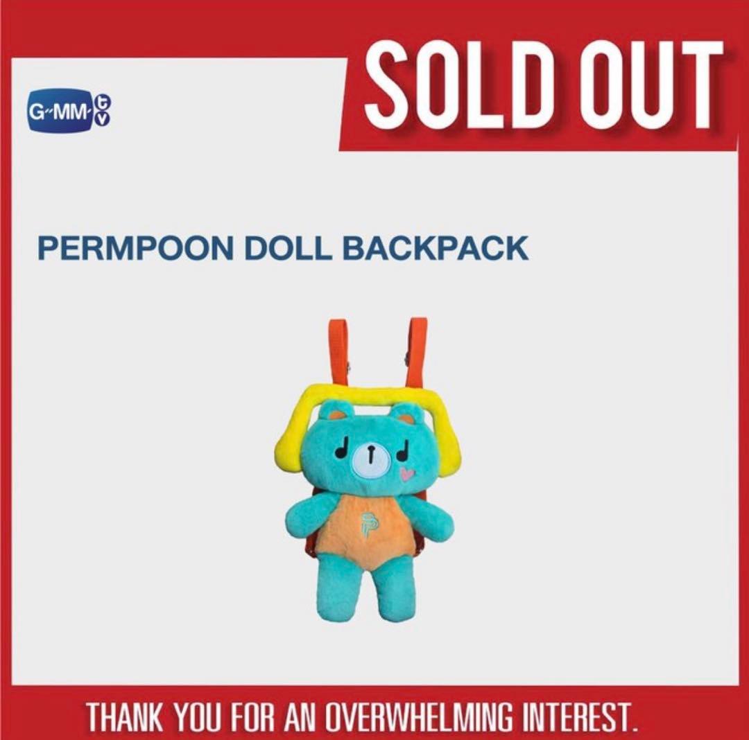 完売！新品PondPhuwin★PERMPOONドールバックパックgmmtv