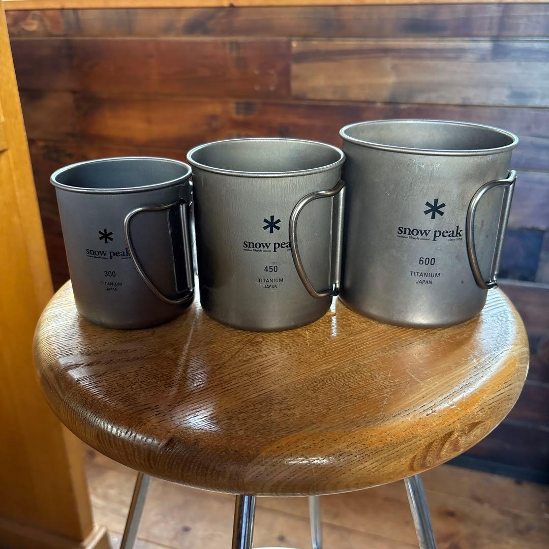  peak チタンマグカップセット 300/450/600ml
