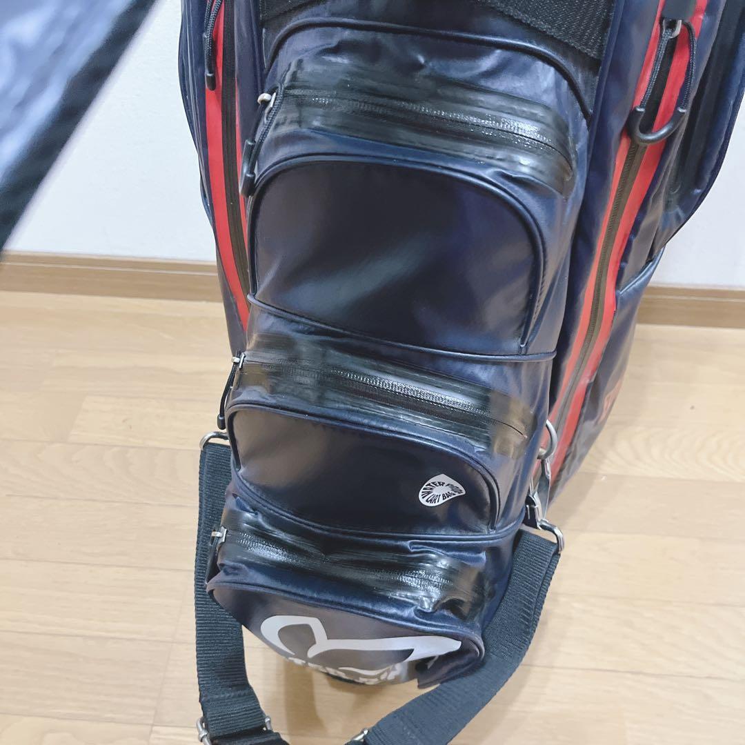 K246 master bunny エナメルキャディバッグ ネイビー