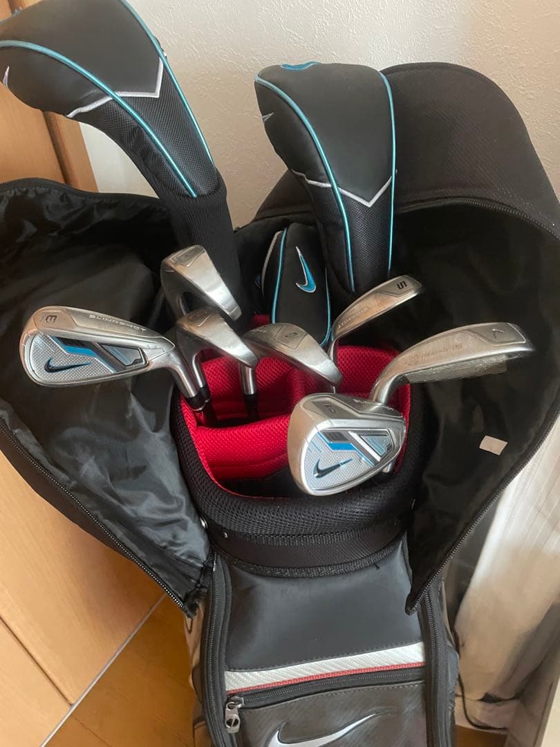 Nike Golf キャディバッグ ブラック/レッド