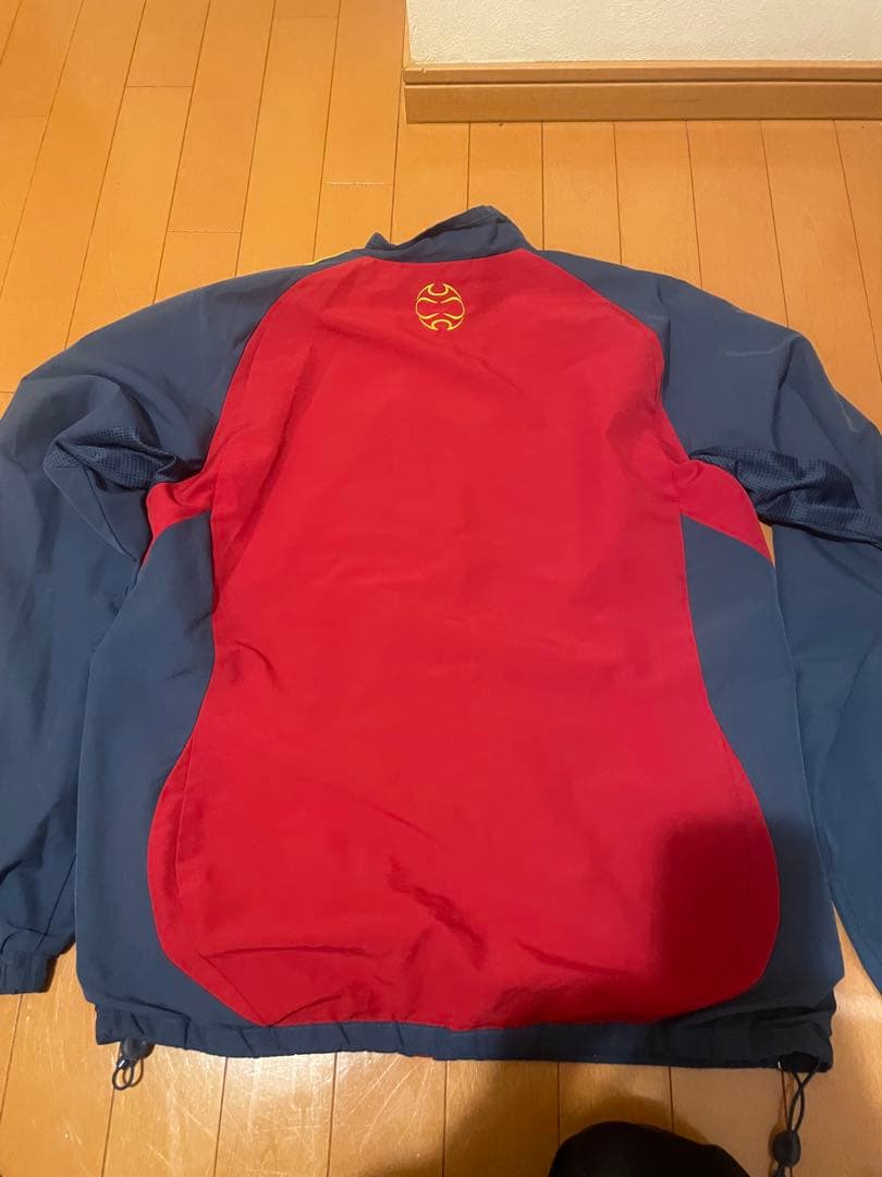 adidas サッカー ジャケット 赤/青