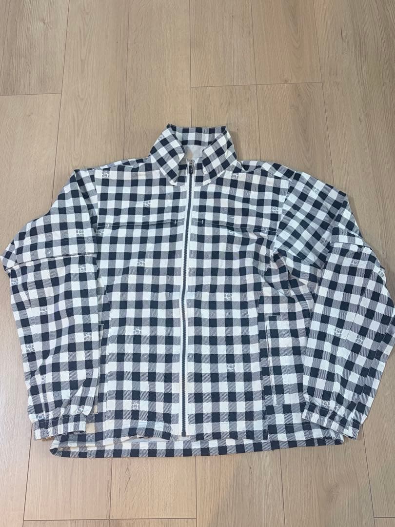 Munsingwear ゴルフ　チェック柄　レインジャケット　レインウェア