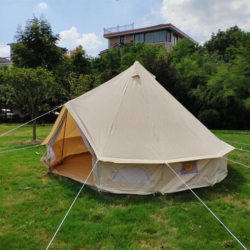 【新品・送料無料】グランデ  テント　コットン 素材　直径5m　8人就寝用
