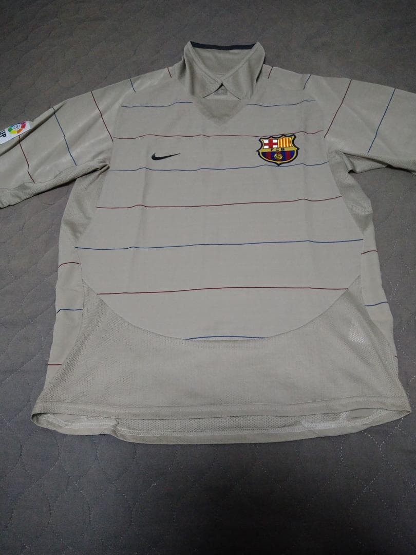Nike FC Barcelona ベージュ アウェイ シャツ Sサイズ
