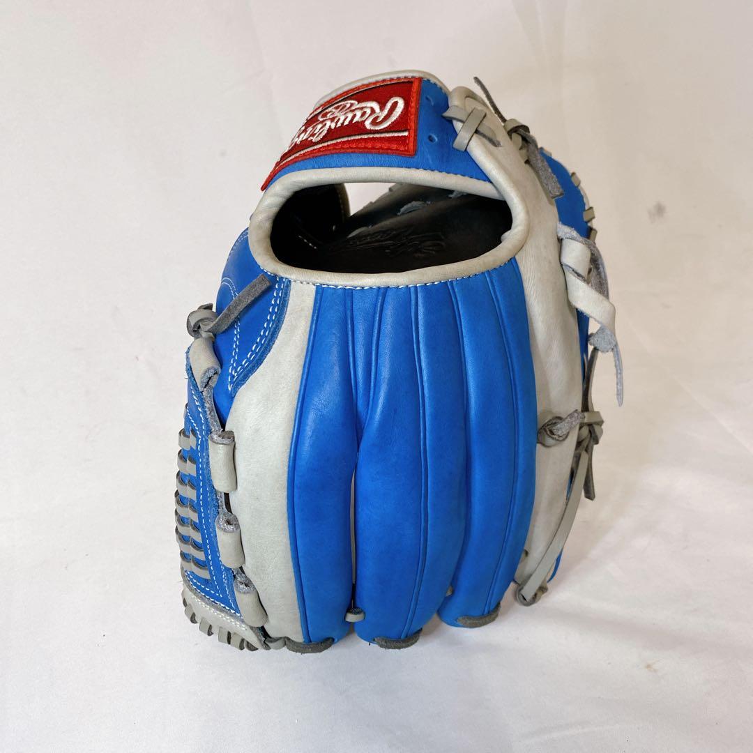 美品　レア　ローリングス　今岡誠モデル　一般軟式用　内野手用グローブ　ブルー　青