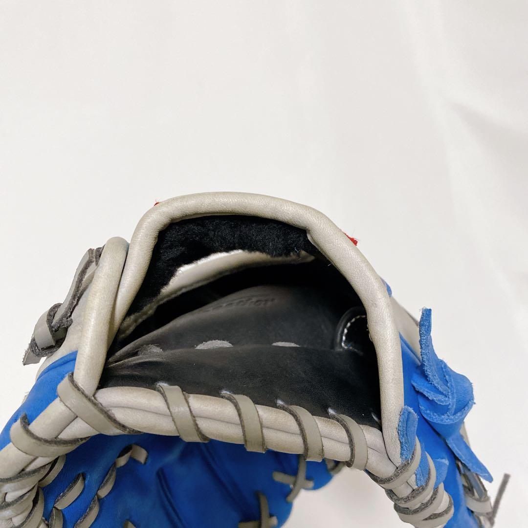 美品　レア　ローリングス　今岡誠モデル　一般軟式用　内野手用グローブ　ブルー　青