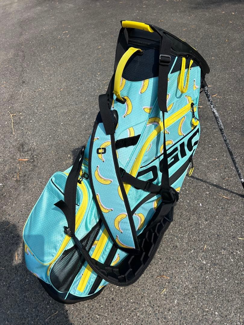 OGIO スタンド式ゴルフバッグ 水色 バナナ柄