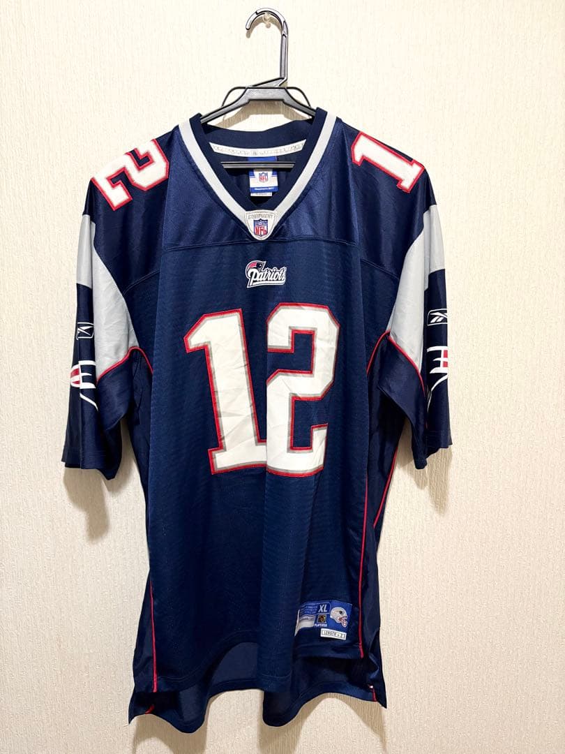 【美品】刺繍　NFL トムブレイディ ペイトリオッツ ユニフォーム　リーボック