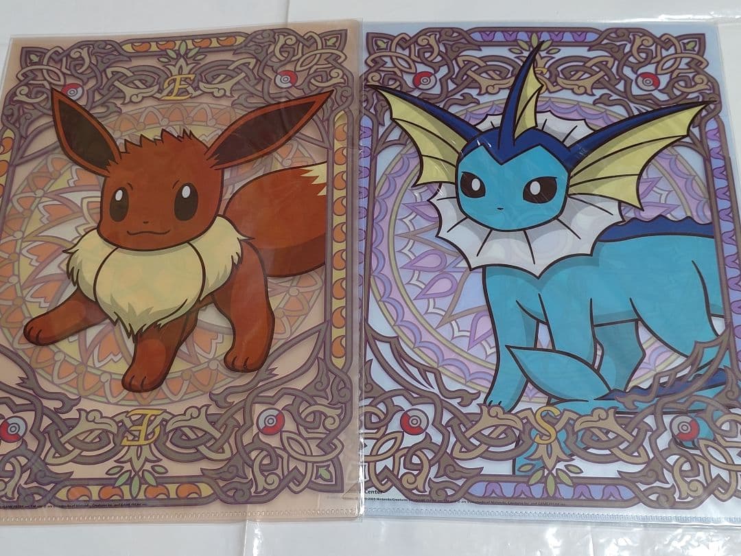 ポケモン☆イーブイコレクション 2009 クリアファイル9枚 ステンドグラス風