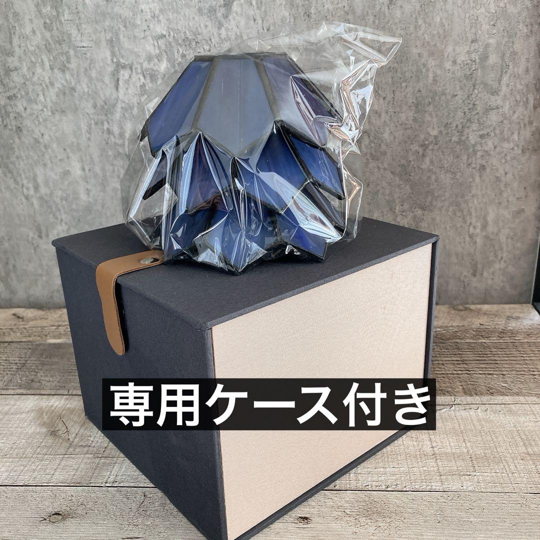 パープル　ガラスシェード　ランタンシェード　逆鱗　ゴールゼロ　ステンドグラス