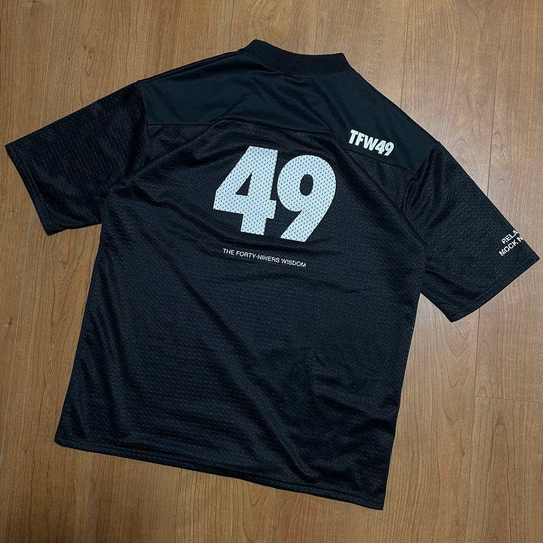 定価2.9万　TFW49 モックネック　Tシャツ ブラック　M ゴルフ