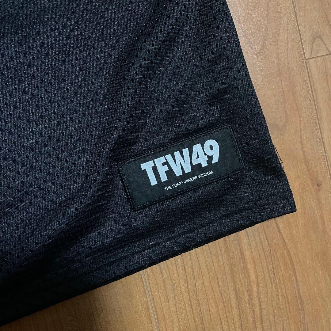 定価2.9万　TFW49 モックネック　Tシャツ ブラック　M ゴルフ