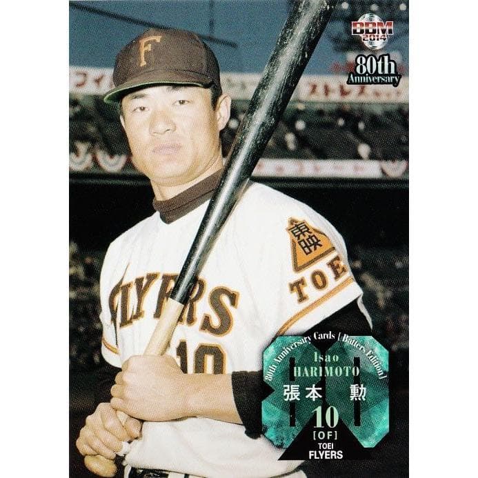 東映フライヤーズ　張本勲 選手　背番号１０　ユニフォーム